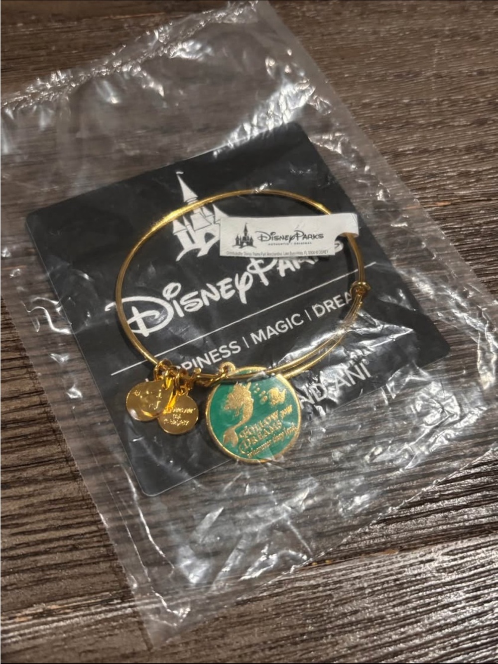 Disney Parks x Alex and Ani The Little Mermaid Charm Bracelet Gold-Tone